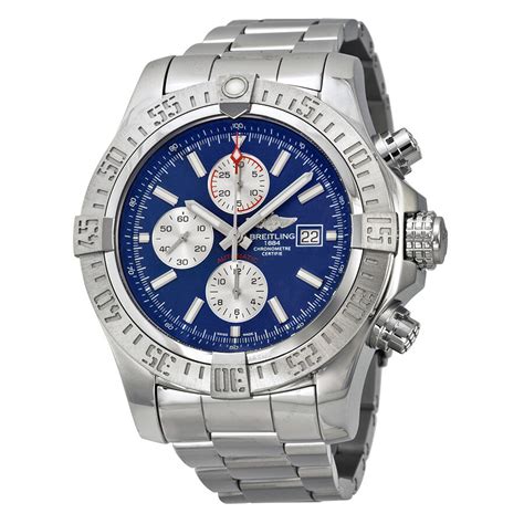 breitling super avenger 2 blue face|Breitling Avenger 2 chronograph.